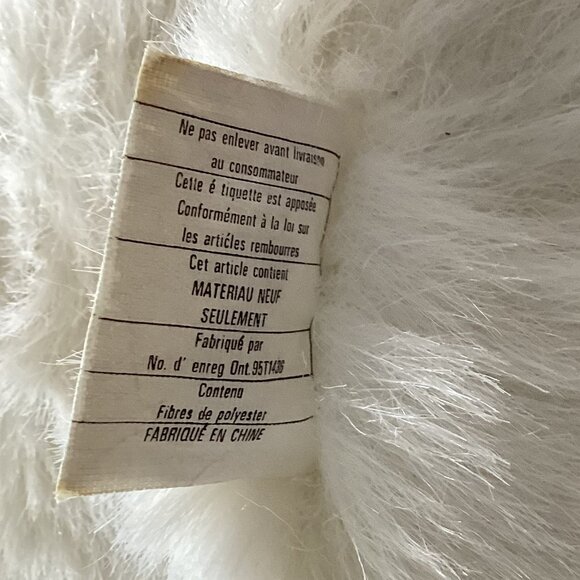 White Teddy Bear Polyester Fiber Christmas Stuffed Collectable Toy - Picture 5 of 5